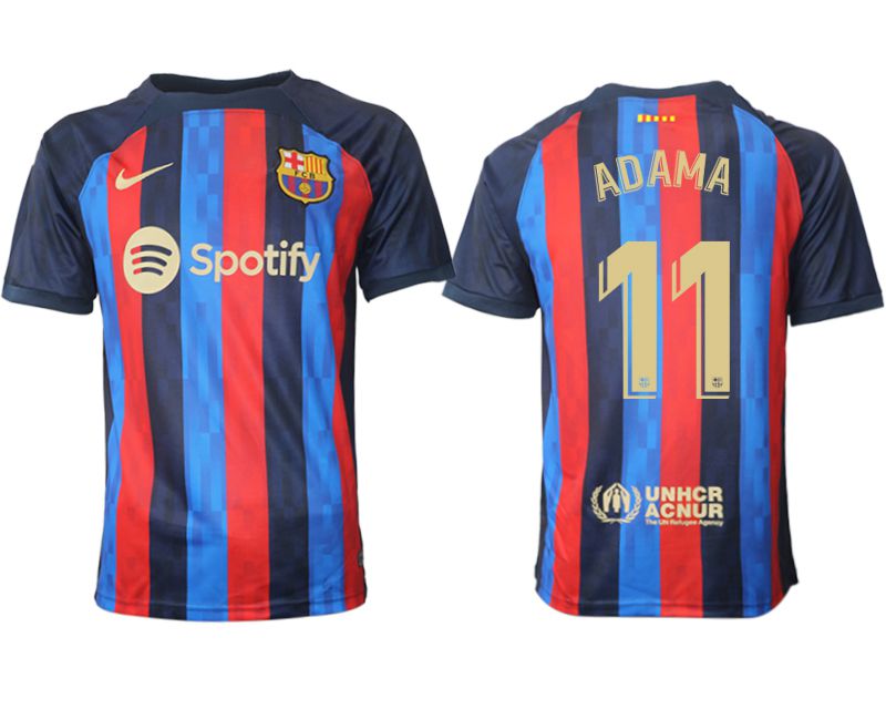 Men 2022-2023 Club Barcelona home aaa version blue 11 Soccer Jersey